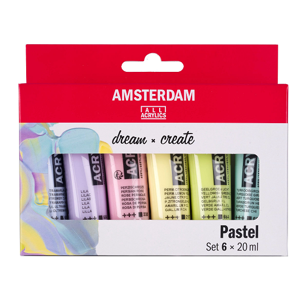 Amsterdam Akrylové farby - sada 6 x 20 ml - Pastel